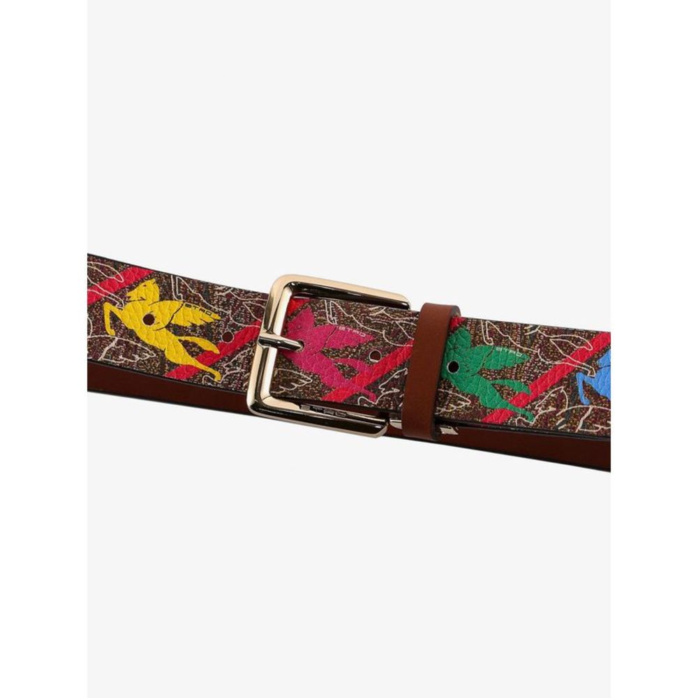 ETRO MAN  Leather belt with pailsey print - Picture 2 of 2